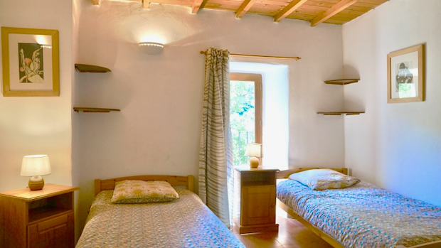 Hibou bedroom in the Gîte Vert